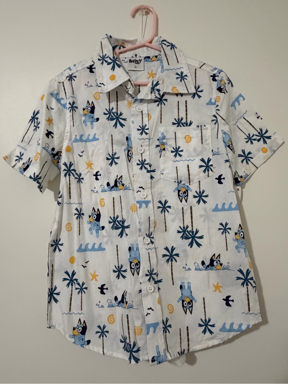 Bluey Short-Sleeve Button-Down Shirt